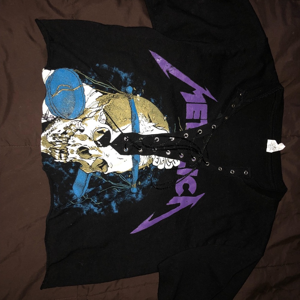 Metallica crop top